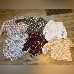 Lot of 6 floral tops